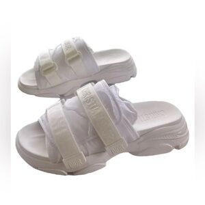 Authentic Dior White platform Sandals with dust bag ‘Paris C wonder sandal’